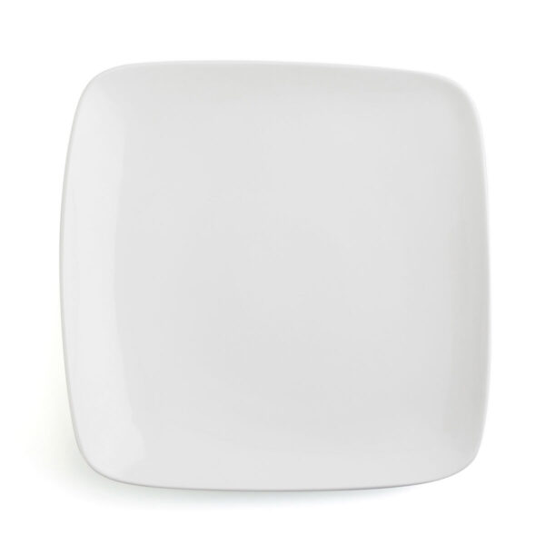 Flacher Teller Ariane Vital Square karriert Weiß aus Keramik 30 x 22 cm (6 Stück) – Bild 2