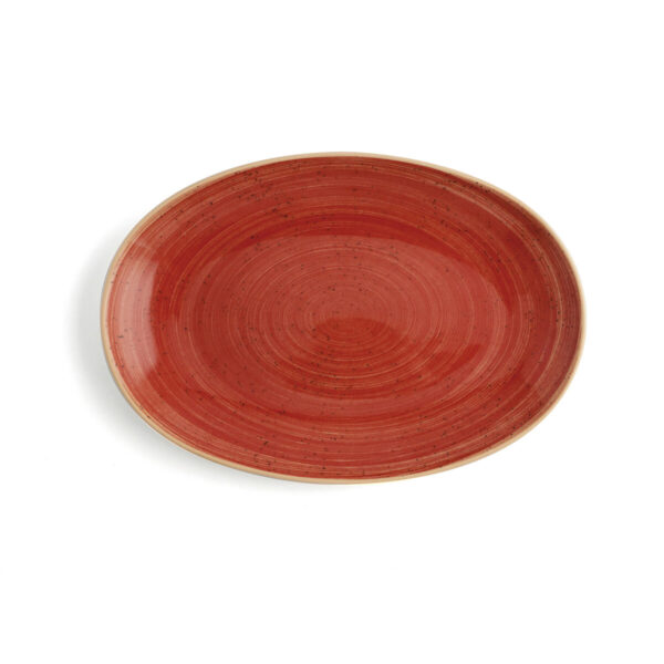 Kochschüssel Ariane Terra Oval aus Keramik Rot (Ø 32 cm) (6 Stück) – Bild 3