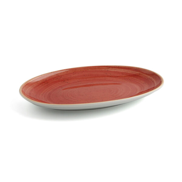 Kochschüssel Ariane Terra Oval aus Keramik Rot (Ø 32 cm) (6 Stück) – Bild 4