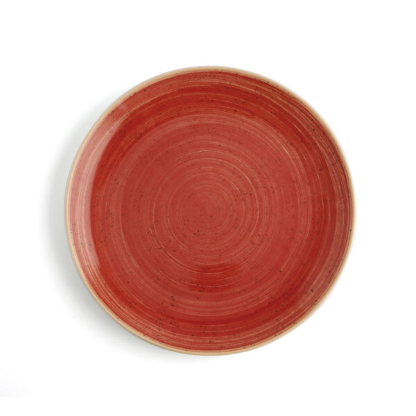 Flacher Teller Ariane Terra Rot aus Keramik Ø 31 cm (6 Stück) – Bild 3