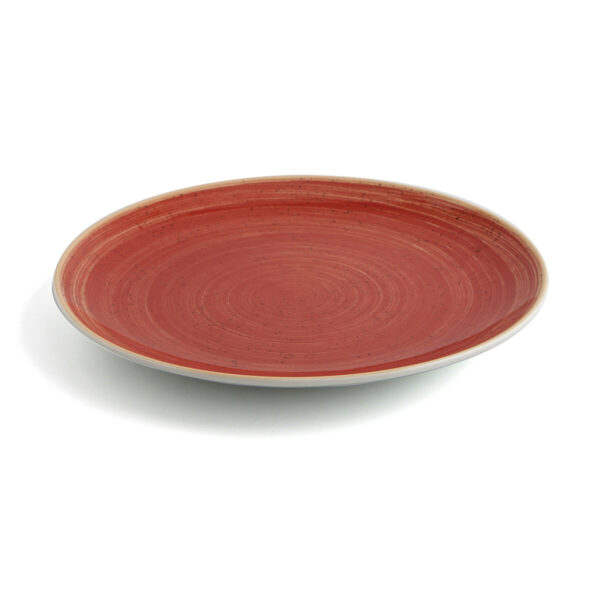 Flacher Teller Ariane Terra Rot aus Keramik Ø 31 cm (6 Stück) – Bild 4