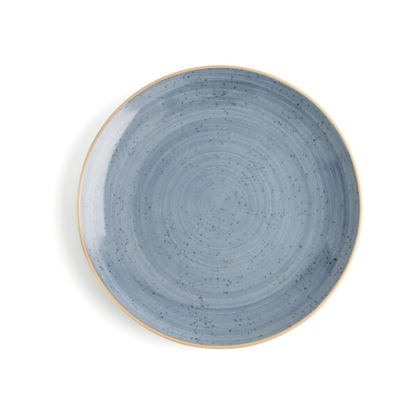 Flacher Teller Ariane Terra Blau aus Keramik Ø 27 cm (6 Stück) – Bild 3