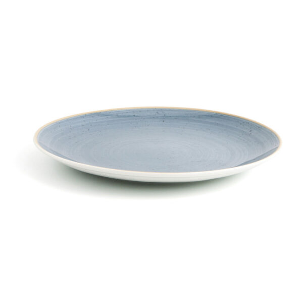 Flacher Teller Ariane Terra Blau aus Keramik Ø 27 cm (6 Stück) – Bild 4