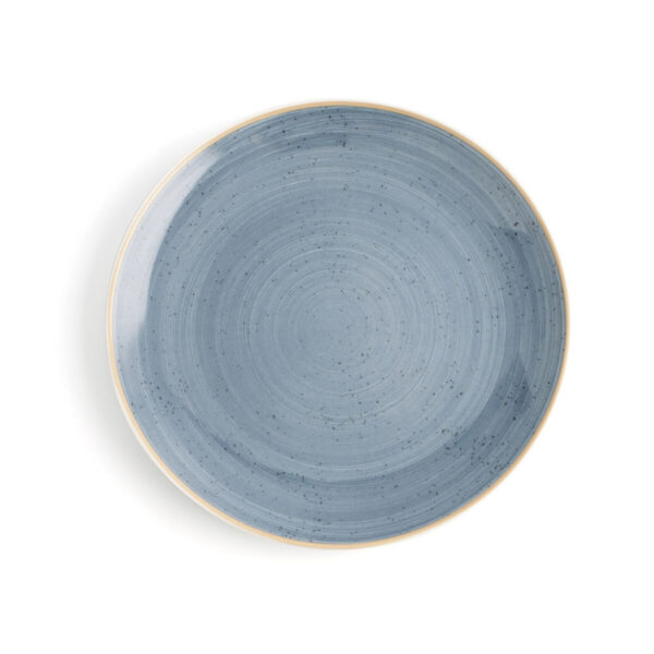 Flacher Teller Ariane Terra Blau aus Keramik Ø 31 cm (6 Stück) – Bild 3
