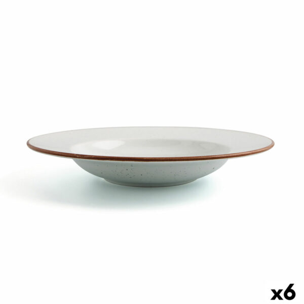Suppenteller Ariane Terra aus Keramik Beige (Ø 26 cm) (6 Stück)