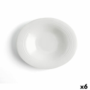 Suppenteller Ariane A’bordo aus Keramik Weiß (Ø 29 cm) (6 Stück)