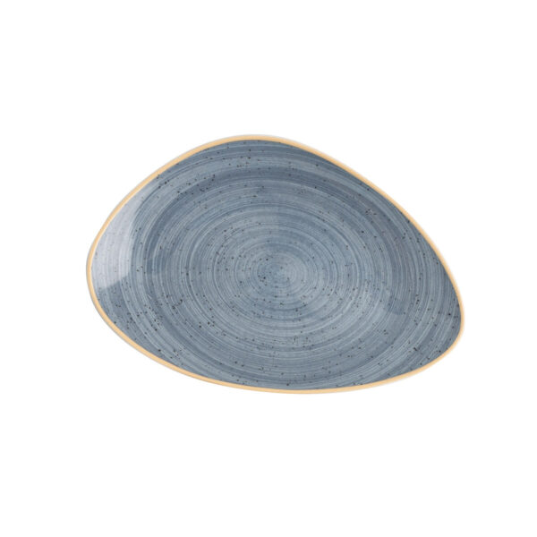 Flacher Teller Ariane Terra Dreieckig Blau aus Keramik Ø 29 cm (6 Stück) – Bild 3