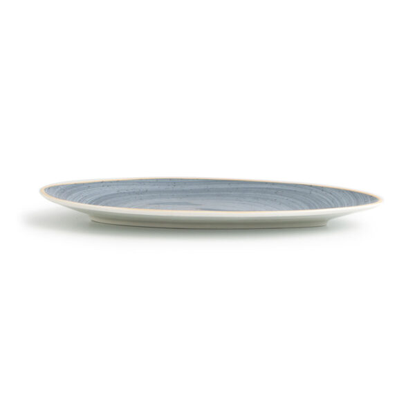 Flacher Teller Ariane Terra Dreieckig Blau aus Keramik Ø 29 cm (6 Stück) – Bild 4