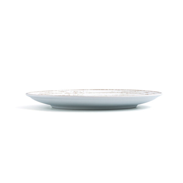 Flacher Teller Ariane Tornado White zweifarbig aus Keramik Ø 21 cm (12 Stück) – Bild 4