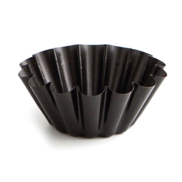 Puddingform Quid Sweet Grey Schwarz Metall (12 Stück) – Bild 2