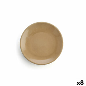 Flacher Teller Anaflor Barro Anaflor Beige Steingut Ø 29 cm Fleisch (8 Stück)