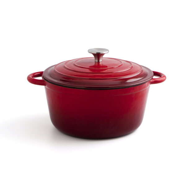Topf mit Deckel Bidasoa Fierro Rot Ø 24 cm 3,7 L (2 Stück) – Bild 7