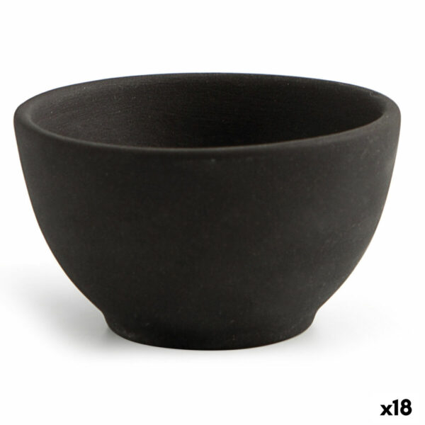 Schüssel für Vorspeisen Quid Mineral Gres Schwarz aus Keramik 9 x 5 cm (18 Stück)