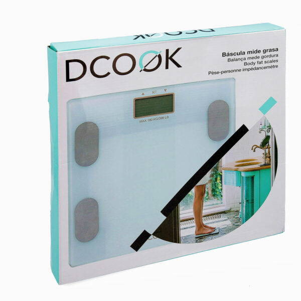 Digitale Personenwaage Dcook Gallery Weiß Kunststoff (6 Stück) – Bild 5