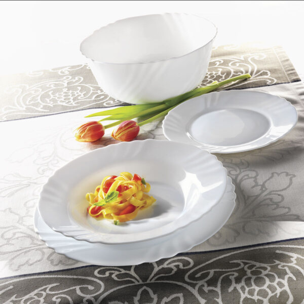 Dessertteller Bormioli Rocco Ebro Weiß Glas (20 cm) (36 Stück) – Bild 2