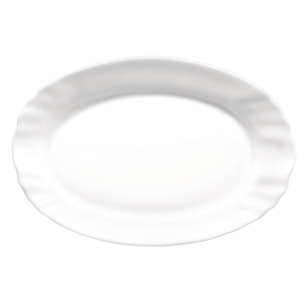 Kochschüssel Bormioli Rocco Ebro Oval Weiß Glas (22 cm) (24 Stück) – Bild 2