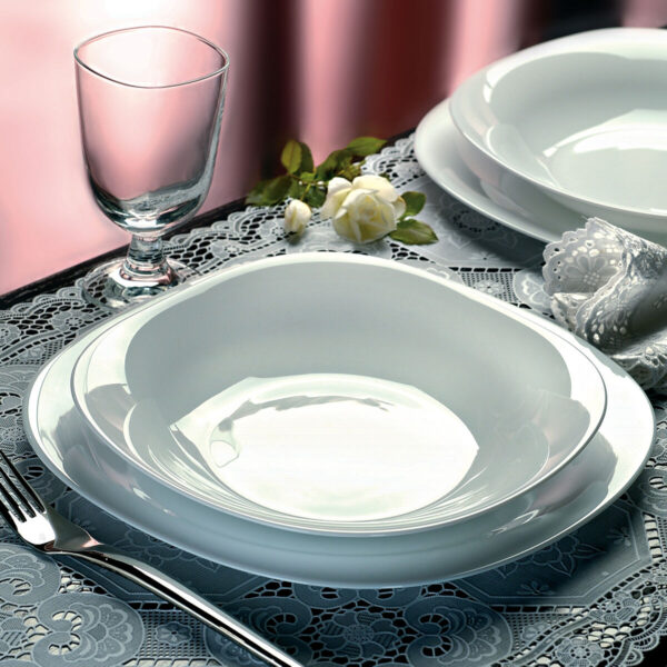 Dessertteller Bormioli Rocco Parma Weiß Glas (24 Stück) – Bild 2
