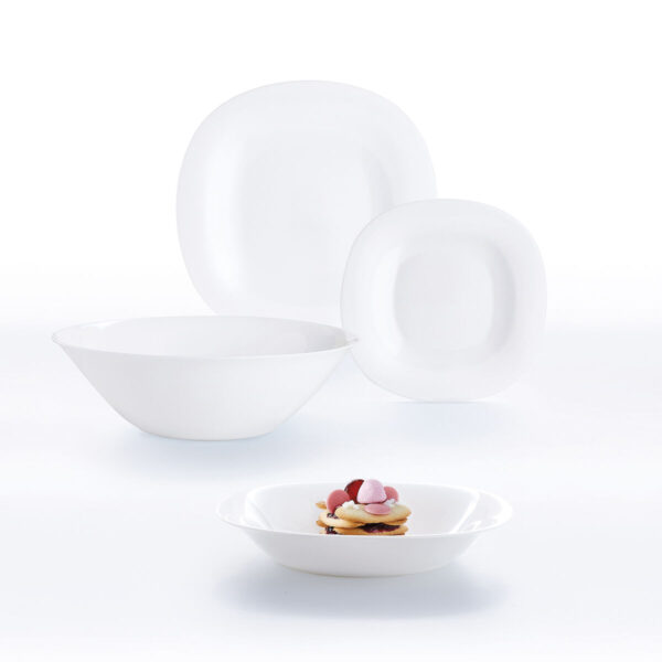 Dessertteller Luminarc Carine Weiß Glas (19 cm) (24 Stück) – Bild 2