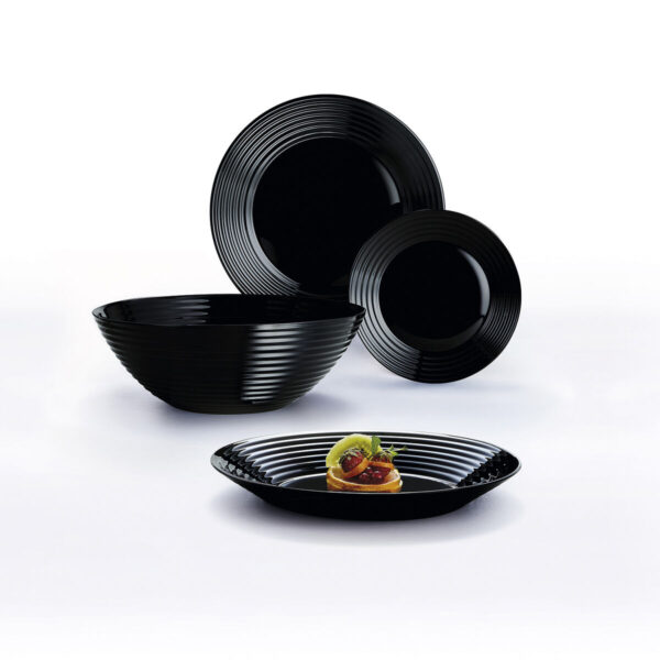 Dessertteller Luminarc Harena Schwarz Glas (19 cm) (24 Stück) – Bild 2