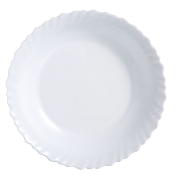 Flacher Teller Luminarc Feston Weiß Glas 25 cm (24 Stück) – Bild 2