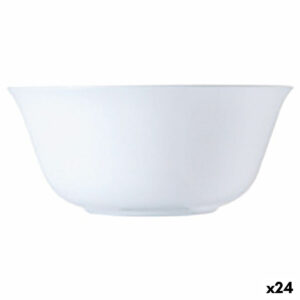 Salatschüssel Luminarc Carine Blanco Weiß Glas 12 cm (24 Stück)