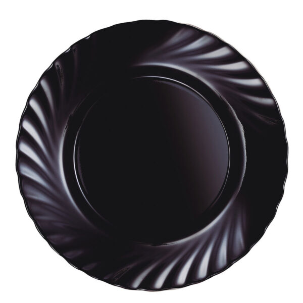 Flacher Teller Luminarc Trianon Black Schwarz Glas Ø 24,5 cm (24 Stück) – Bild 3