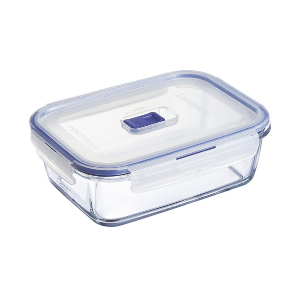 Lunchbox hermetisch Luminarc Pure Box Active 19 x 13 cm 1,22 L zweifarbig Glas (6 Stück) – Bild 2