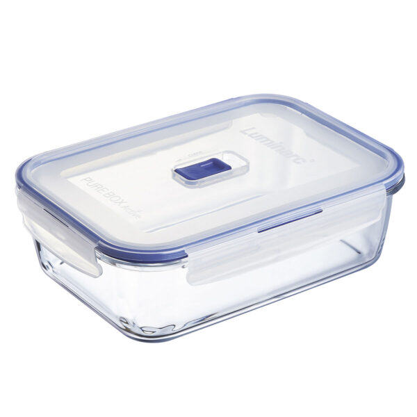 Lunchbox hermetisch Luminarc Pure Box Active 22 x 16 cm 1,97 l zweifarbig Glas (6 Stück) – Bild 2