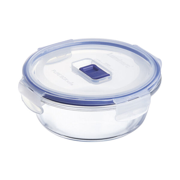 Lunchbox hermetisch Luminarc Pure Box Active 670 ml 14 x 6 cm zweifarbig Glas (6 Stück) – Bild 2