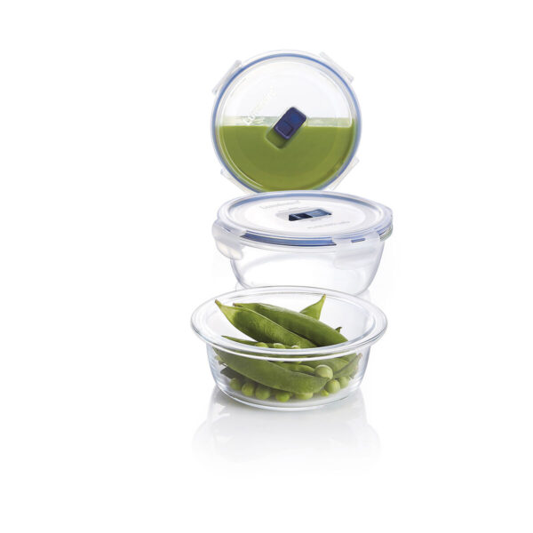 Lunchbox hermetisch Luminarc Pure Box Active 920 ml 15 x 7 cm zweifarbig Glas (6 Stück) – Bild 3