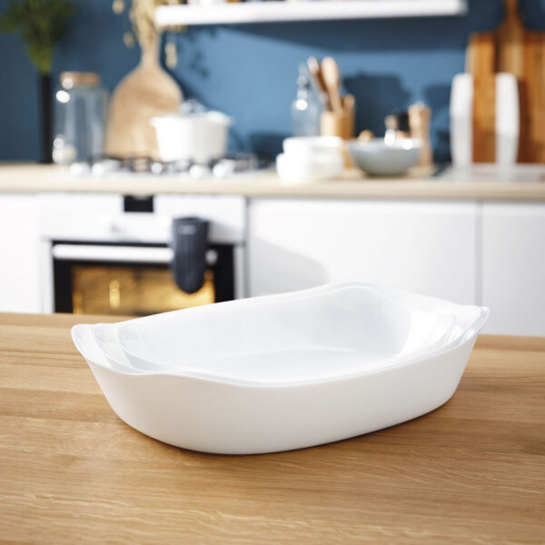Kochschüssel Luminarc Smart Cuisine rechteckig Weiß Glas 38 x 27 cm (6 Stück) – Bild 4
