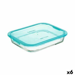 Lunchbox hermetisch Luminarc Keep’n Lagon türkis 1,5 L Glas (6 Stück)