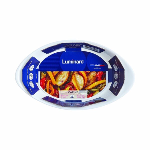 Kochschüssel Luminarc Smart Cuisine Oval Weiß Glas 21 x 13 cm (6 Stück) – Bild 3