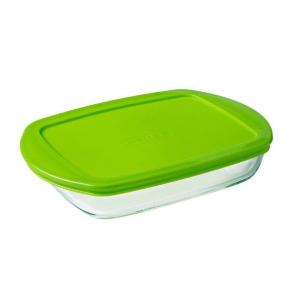Rechteckige Lunchbox mit Deckel Pyrex Prep&store Px grün 1,6 L 28 x 20 cm Glas (5 Stück) – Bild 2