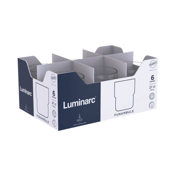 Trinkglas Luminarc Funambule Durchsichtig Glas 270 ml (24 Stück) – Bild 4