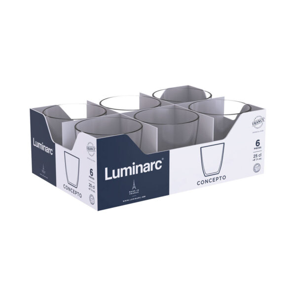 Trinkglas Luminarc Concepto Durchsichtig Glas 250 ml (24 Stück) – Bild 3