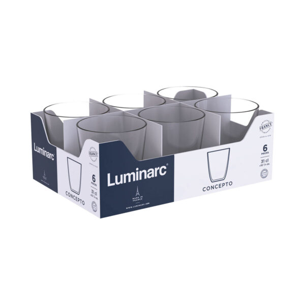 Trinkglas Luminarc Concepto Durchsichtig Glas 310 ml (24 Stück) – Bild 4