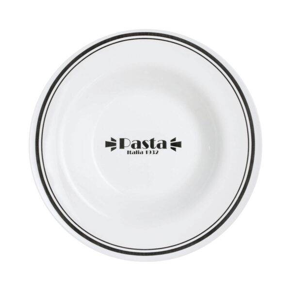 Nudelteller Luminarc Friends Time Bistro Weiß/Schwarz Glas 28,5 cm (12 Stück) – Bild 3