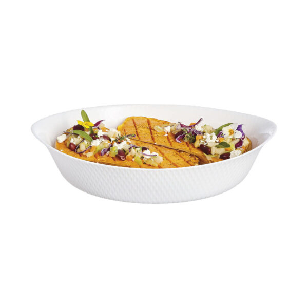 Kochschüssel Luminarc Smart Cuisine 32 x 20 cm Weiß Glas (6 Stück) – Bild 2