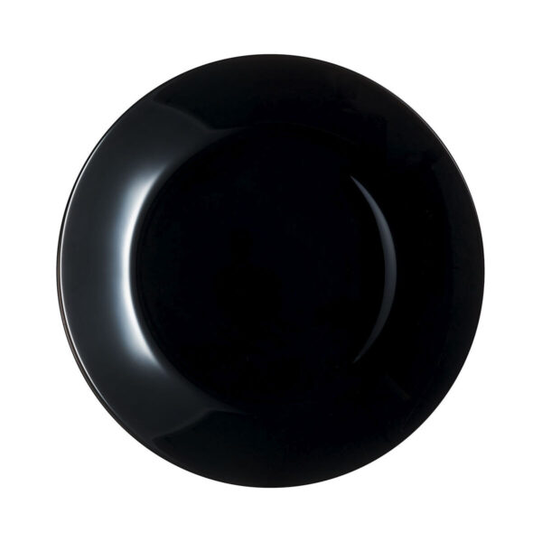 Flacher Teller Luminarc Zelie Negro Schwarz Glas Ø 25 cm (12 Stück) – Bild 4