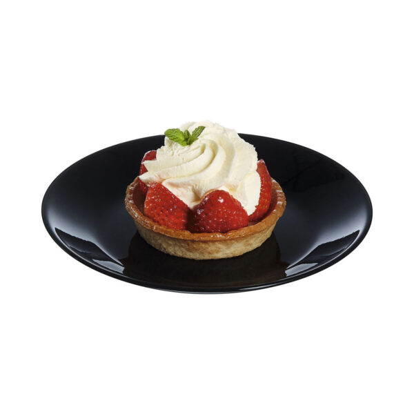 Dessertteller Luminarc Zelie Negro Schwarz Glas Ø 18 cm (12 Stück) – Bild 2