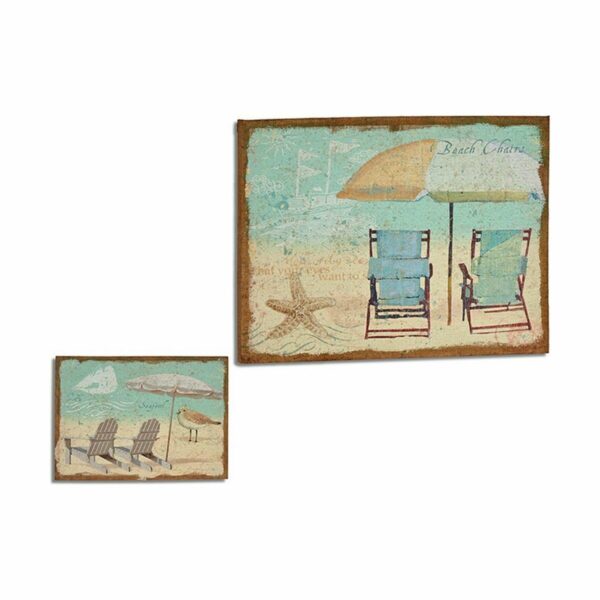 Leinwand Strand 70 x 3 x 50 cm (4 Stück) – Bild 2