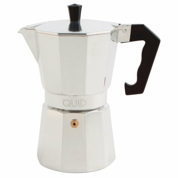 Italienische Kaffeemaschine Quid Cesena Stahl Aluminium Bakelit 6 Tassen (6 Stück) – Bild 2