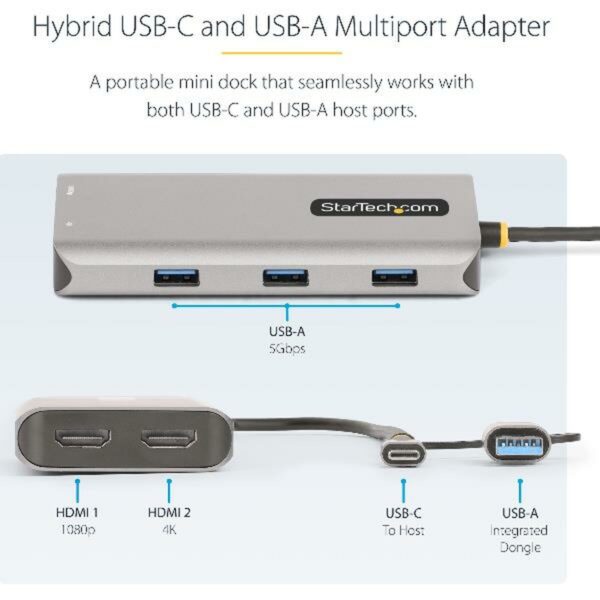 USB Adapter Startech 167B-USBC-MULTIPORT – Bild 4