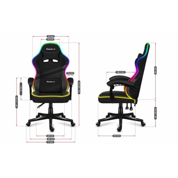 Gaming-Stuhl Huzaro HZ-Force 4.4 RGB Black – Bild 2