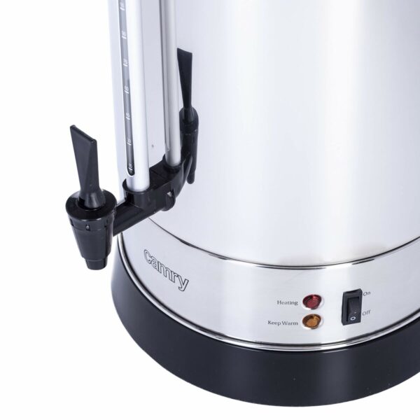 Wasserkocher mit Elektrischer Teekanne Adler CR 1259 Schwarz Edelstahl 1650 W 20 L – Bild 3