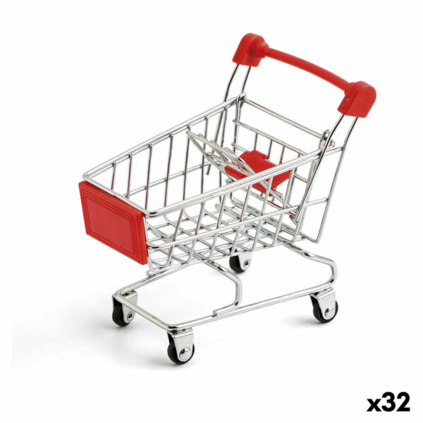 Körbchen für Finger-Food Quid Select Metall 12 x 11,5 x 8,5 cm Einkaufswagen (32 Stück) – Bild 2