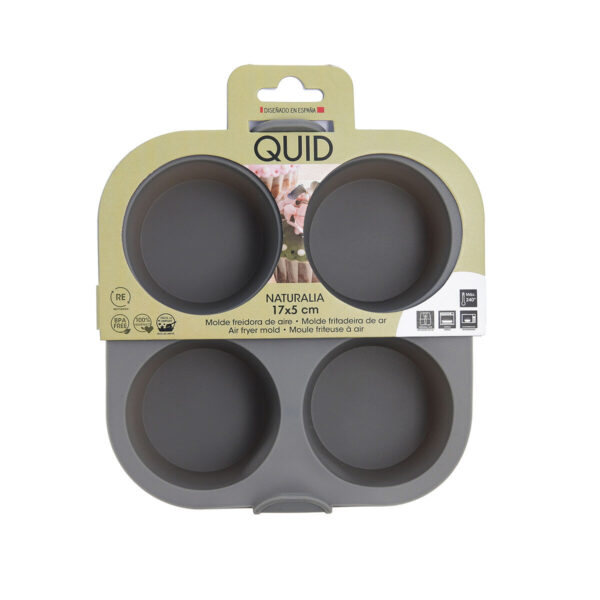 Muffinform Quid Naturalia Grau 17 x 17 x 5 cm Silikon (12 Stück) – Bild 5